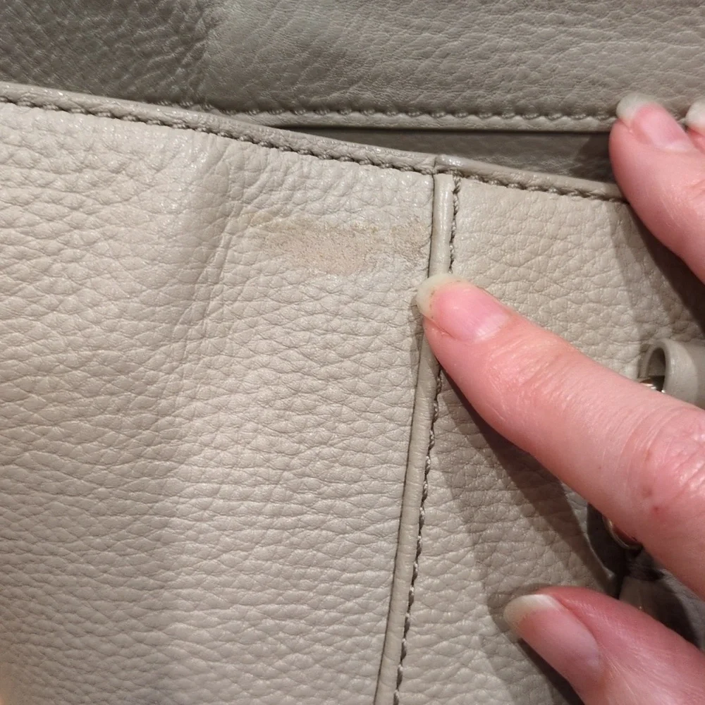 Kate Spade PROJECT Renny Drive Francis in clocktower Taupe Bag STORYBOOK Lining - Picture 14 of 15